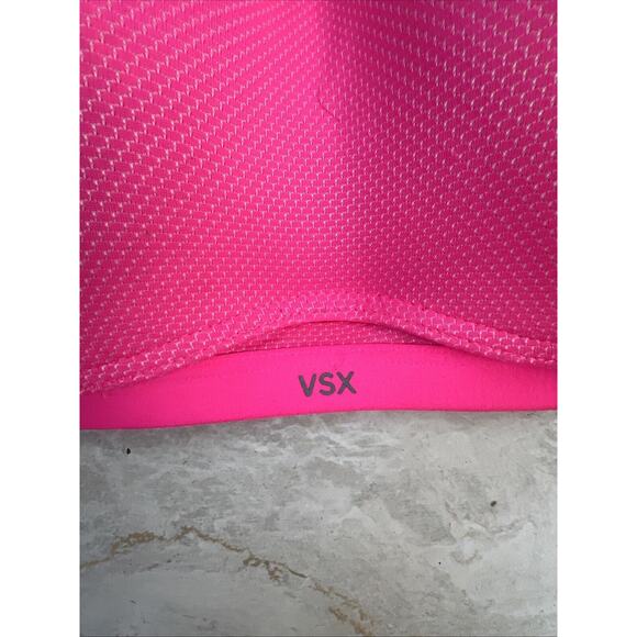 Victoria's Secret VSX Sports Bra 34C Pink High Impact Running Training - Picture 3 of 5